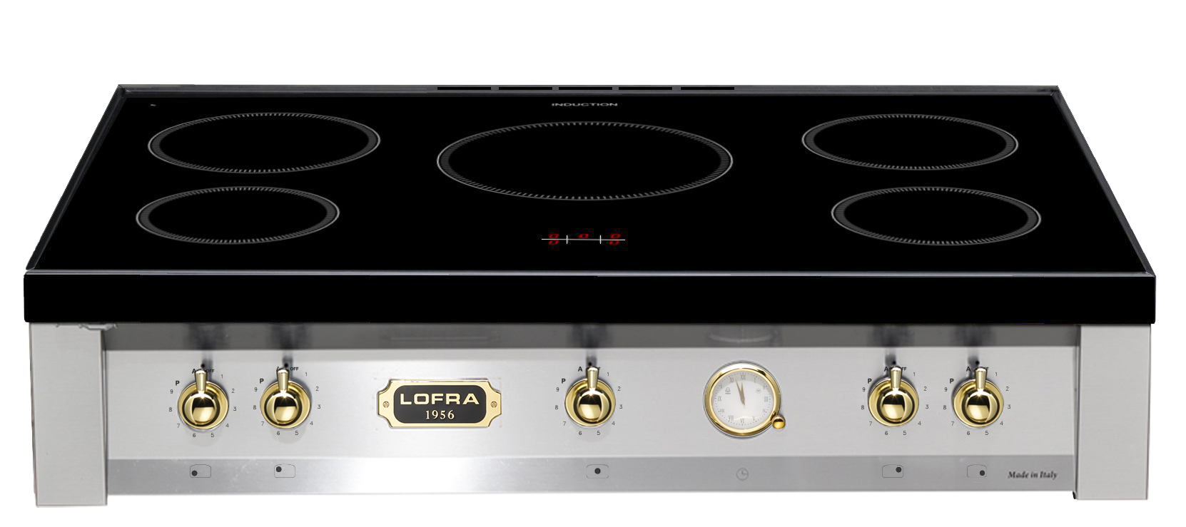 lofra-dolcevita-trs96-5i-plaque-induction-inox-laiton-90-cm image 1