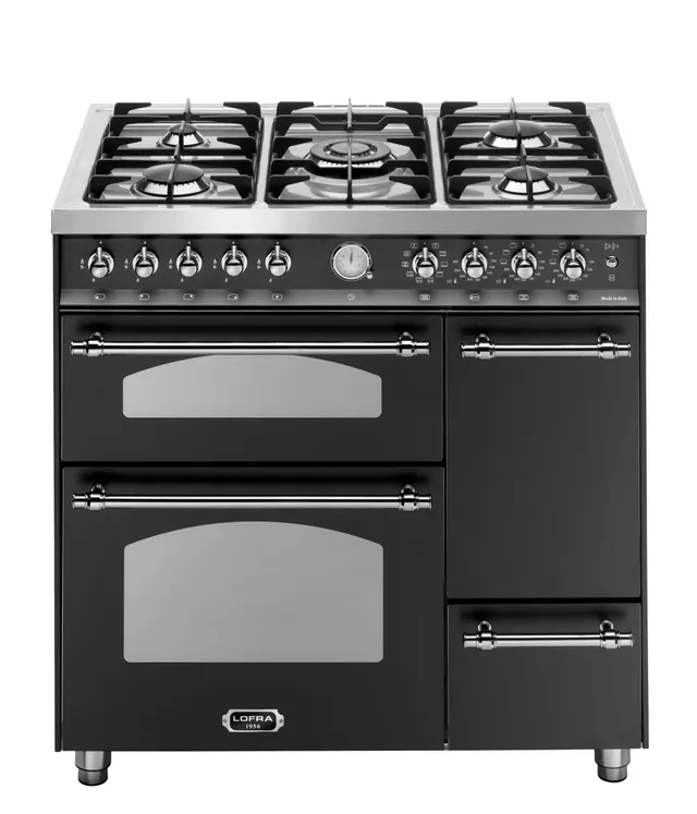 lofra-dolcevita-rnmt96mf2et-cif-cuisini-re-gaz-noir-mat image 1