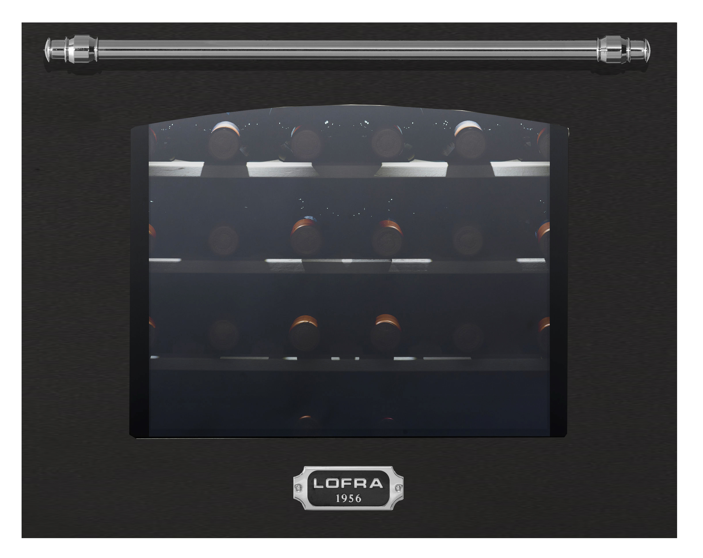 lofra-zbrnm24t-chrome-cave-vin-24-bouteilles-noir-mat image 1