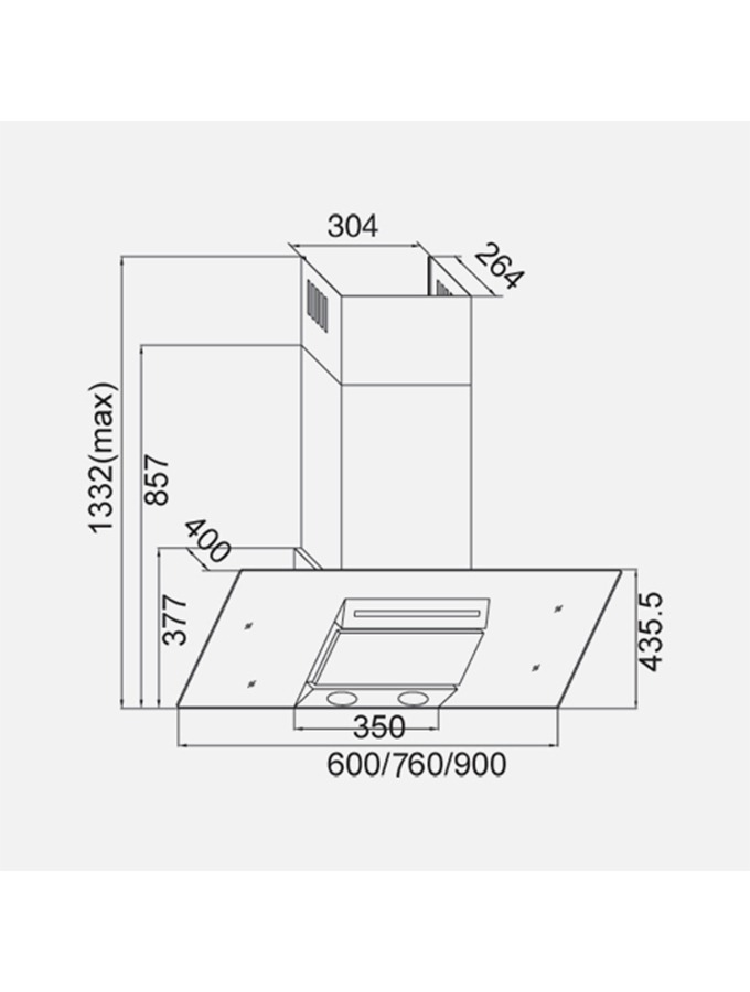 campomatic-hoods-k790tx-hotte-aspirante-cuisine-90-cm image 2