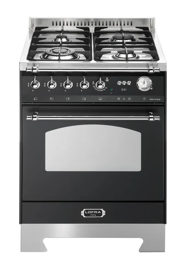 lofra-dolcevita-rnm66gvgt-cuisini-re-60-cm-noir-mat-chrome image 1