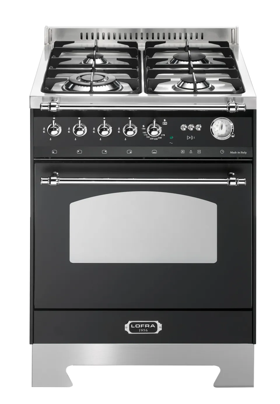 lofra-dolcevita-rnm66gvgt-cuisini-re-60-cm-noir-mat-chrome image 1