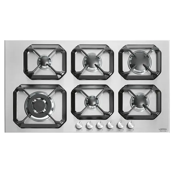 lofra-hls9s0-plaque-gaz-90-cm-inox-5-feux-triple-couronne image 1
