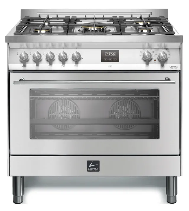 lofra-venezia-pg96-cuisini-re-gaz-90-cm-inox-5-feux-130l image 1