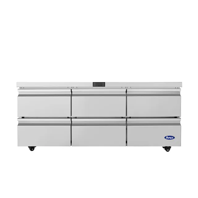 atosa-undercounters-aur72d6-meuble-r-frig-r-tiroirs-inox image 1