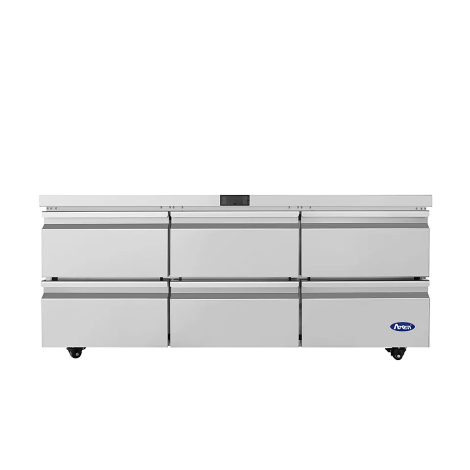 atosa-undercounters-aur72d6-meuble-r-frig-r-tiroirs-inox image 1