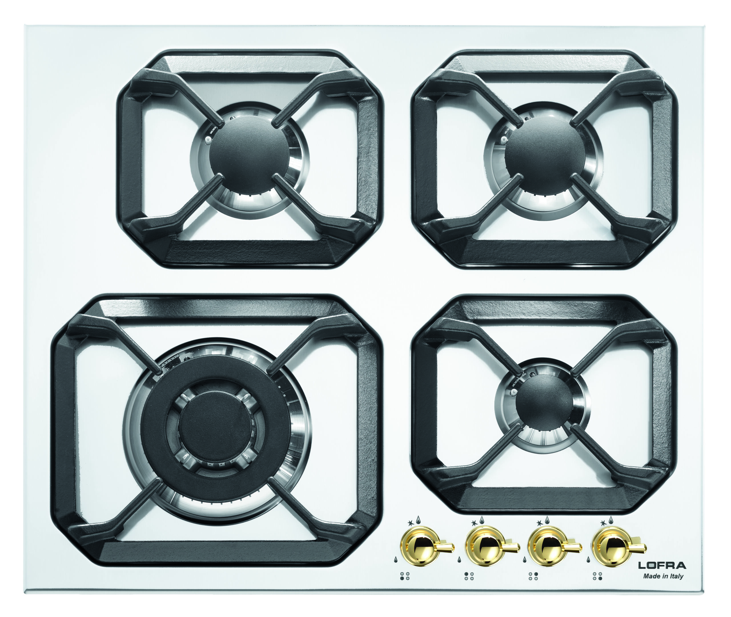 lofra-hrbp6g0-plaque-gaz-dolcevita-blanc-perle-laiton image 1