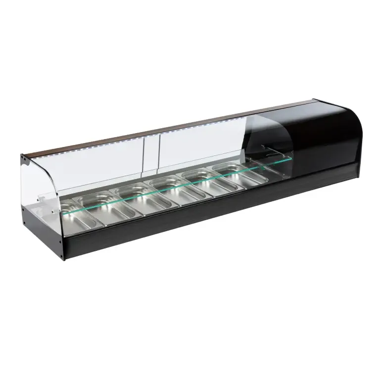 corequip-vrgi-2p-6b-vitrine-r-frig-r-e-tapas-6xgn1-3-noire image 1
