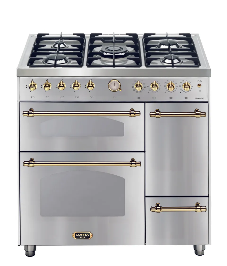 lofra-dolcevita-rst96mf2et-cif-cuisini-re-inox-laiton-5-feux image 1
