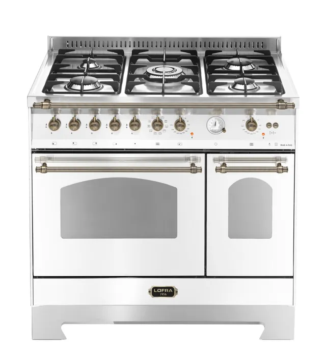 lofra-dolcevita-rbpd96mfte-ci-cuisini-re-blanc-perle-bronze-5-feux image 1
