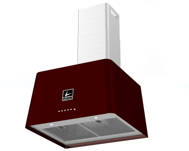 lofra-rainbow-60-hotte-rouge-burgundy-60-cm-600-m3-h image 1