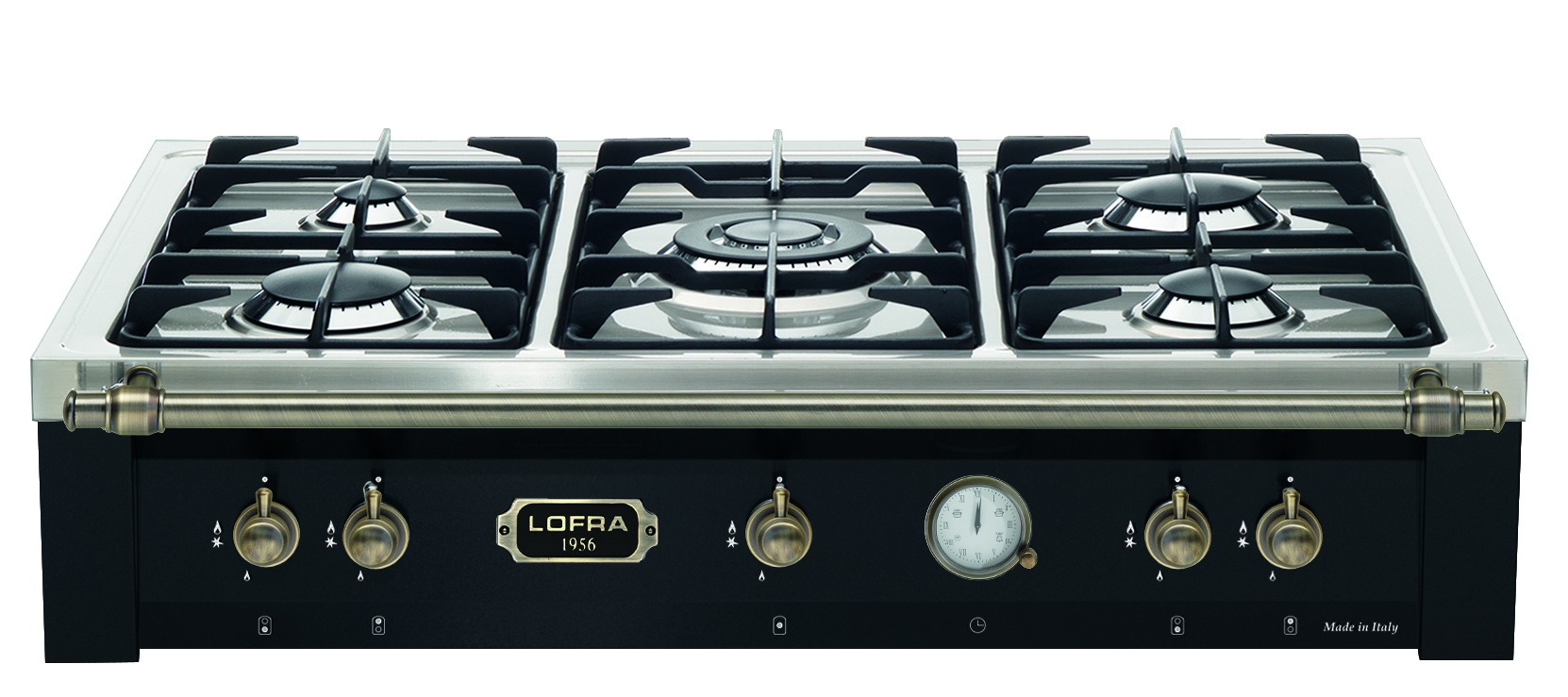 lofra-dolcevita-trnm96-5-table-cuisson-noir-bronze-120cm image 1