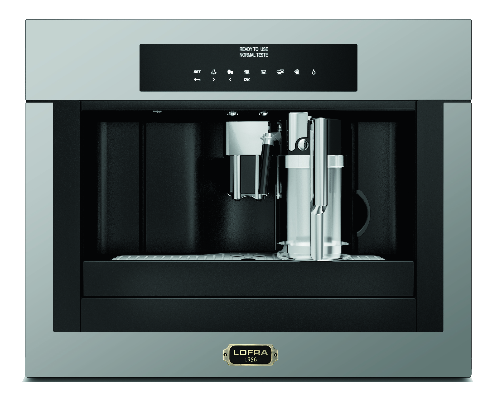 lofra-ybrs66t-machine-caf-encastrable-inox-bronze-grains image 1
