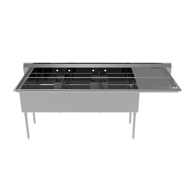 mixrite-ss2424f32r24-plonge-3-bacs-inox-304 image 1
