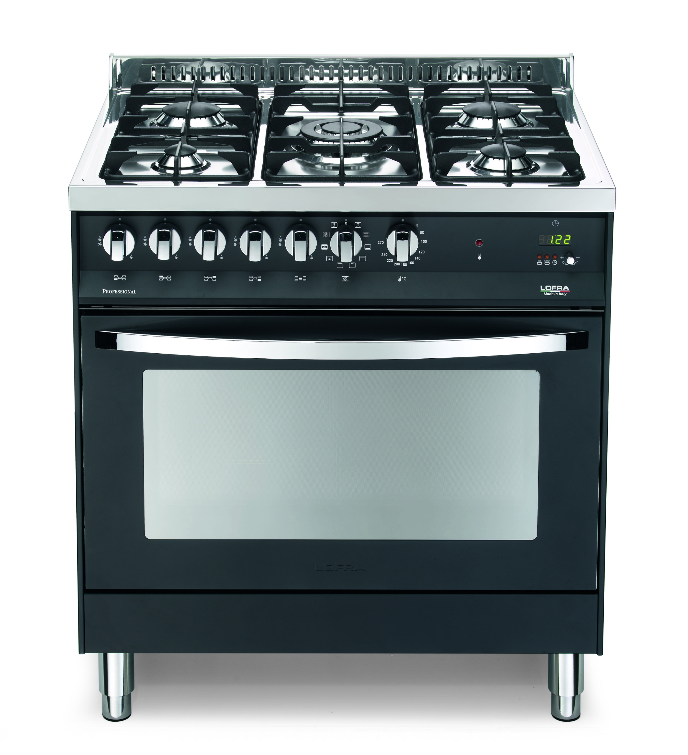 lofra-rainbow-pnmg86mft-c-cuisini-re-80-cm-noir-mat image 1