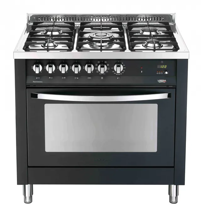 lofra-rainbow-pnmg96mft-c-cuisini-re-90cm-noir-mat-4-feux image 1