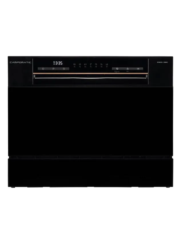 campomatic-dw215bc-lave-vaisselle-noir-compact-pose-libre image 1