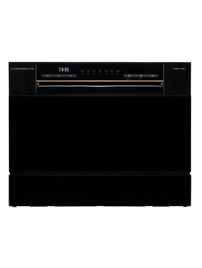 campomatic-dw215bc-lave-vaisselle-noir-compact-pose-libre image 1