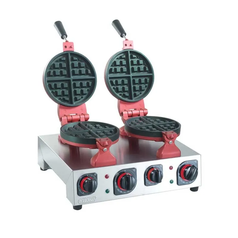 corequip-cuisson-gaufrier-double-rond-1-3-kw-t-flon image 1