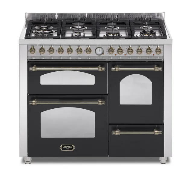 lofra-dolcevita-rnmt116mfet-smft-2aeo-cuisini-re-noir-mat-bronze-110cm image 1