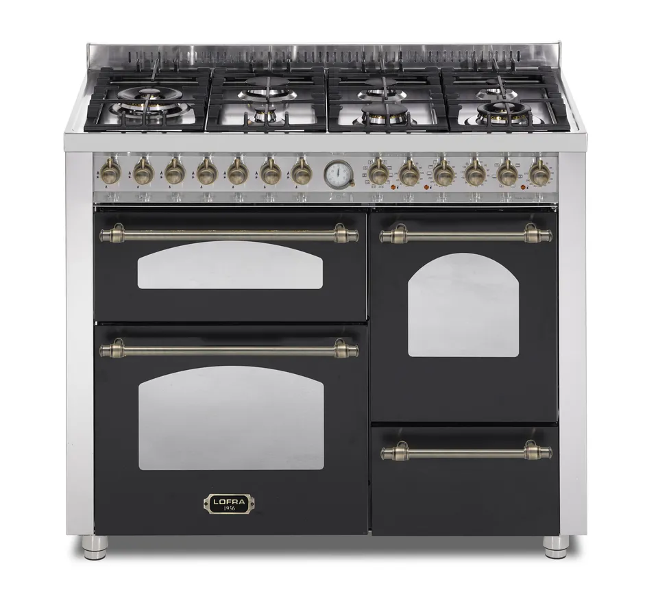 lofra-dolcevita-rnmt116mfet-smft-2aeo-cuisini-re-noir-mat-bronze-110cm image 1