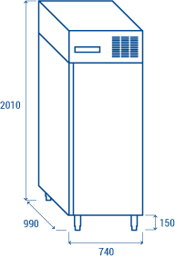 cool-head-inox-ge-800bt-armoire-cong-lateur-ventil-led image 6