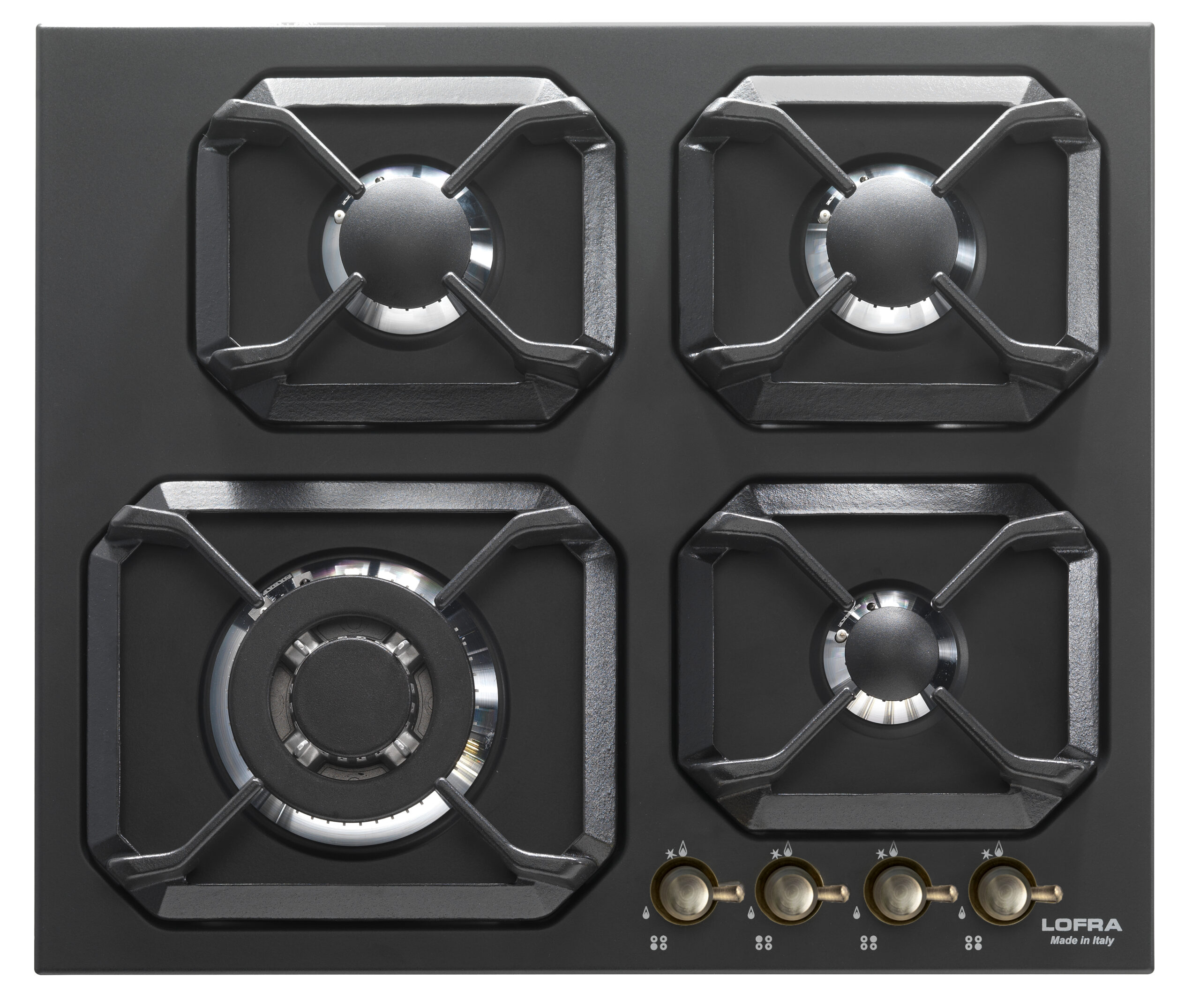 lofra-dolcevita-hrnm6g0-table-cuisson-gaz-noir-bronze image 1