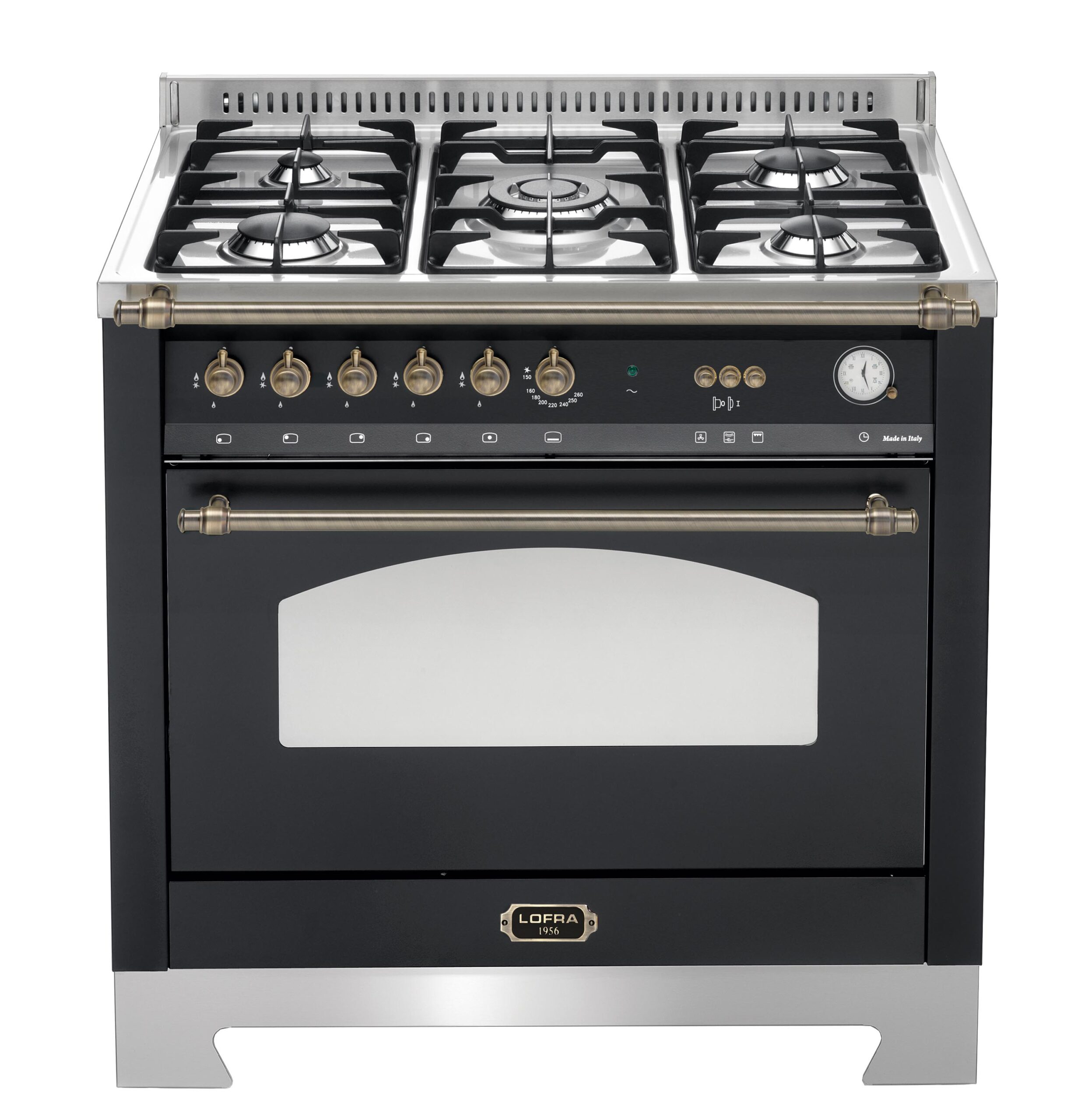 lofra-dolcevita-rnmg96gvgt-ci-cuisini-re-gaz-noir-bronze image 1