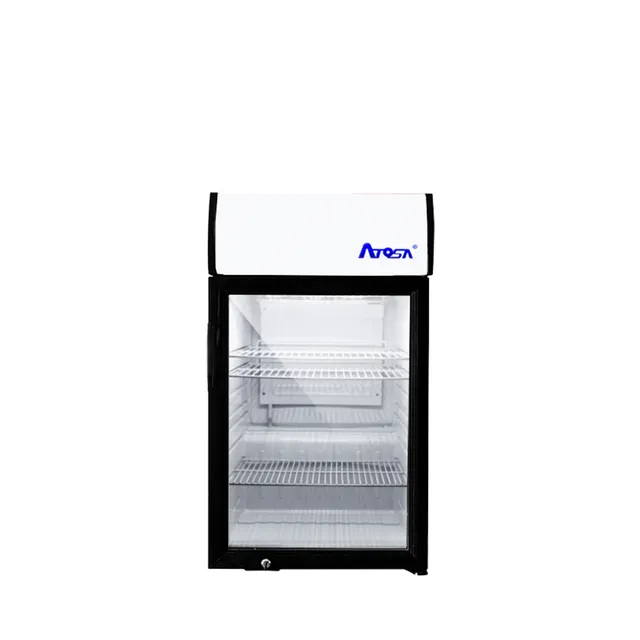 atosa-ctd-3s-vitrine-r-frig-r-e-comptoir-porte-vitr-e-noire image 1