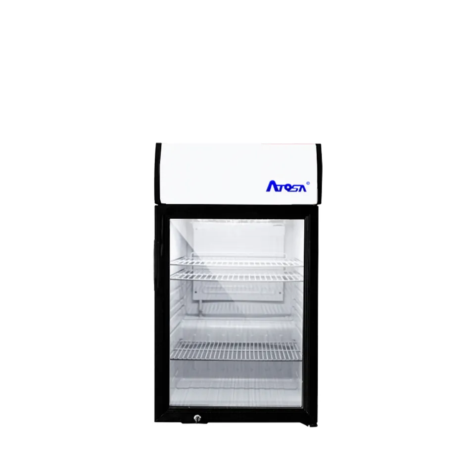 atosa-ctd-3s-vitrine-r-frig-r-e-comptoir-porte-vitr-e-noire image 1
