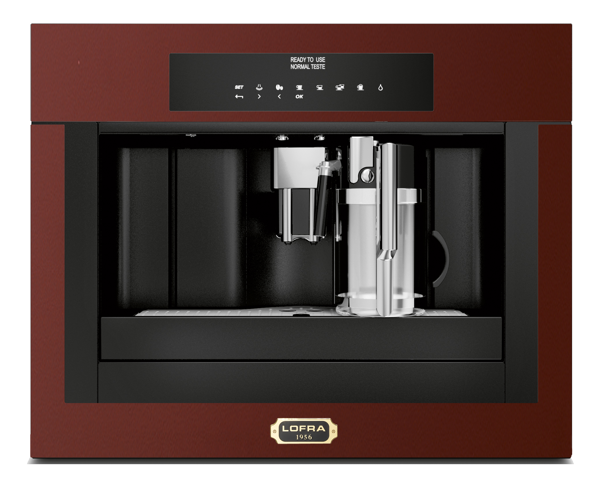 lofra-ybrr66t-machine-caf-encastrable-burgundy-laiton image 1