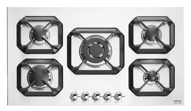 lofra-dolcevita-hrbp9a0-plaque-gaz-blanc-perle-90-cm image 1