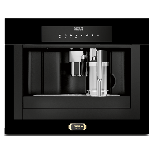 lofra-yrnm66t-machine-caf-encastrable-noir-mat-laiton-grains image 1