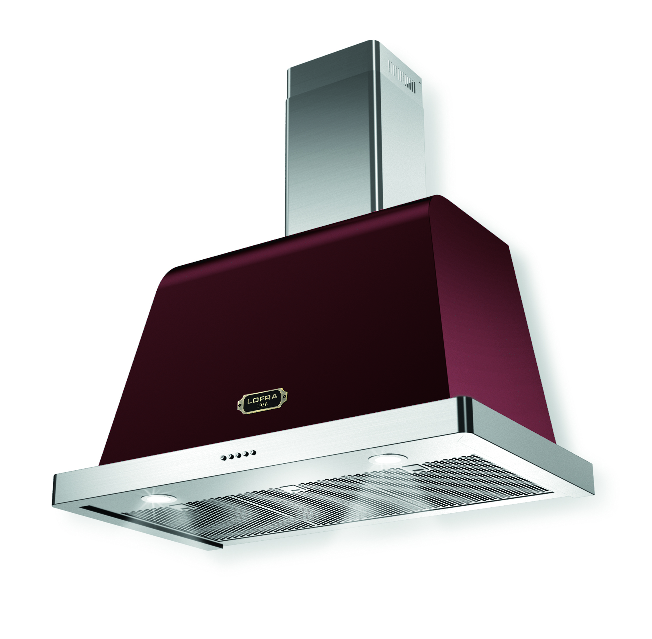lofra-dolcevita-90-hotte-bordeaux-bronze-800-m3-h image 1