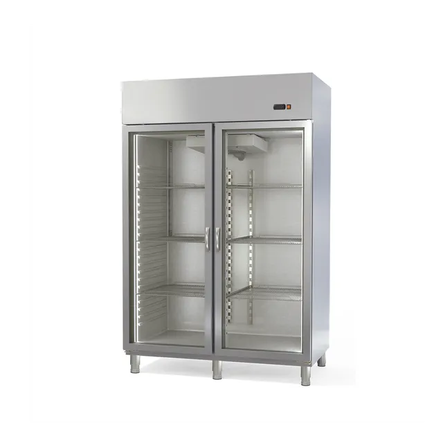 horekus-asa2c-140-p-armoire-snack-acier-2-portes-vitr-es image 1