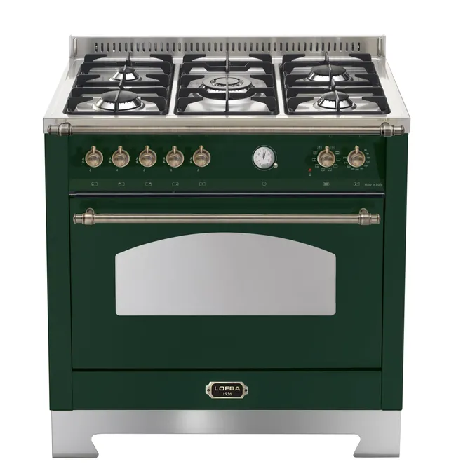 lofra-dolcevita-rvg96mft-c-cuisini-re-gaz-90-cm-vert-bronze image 1