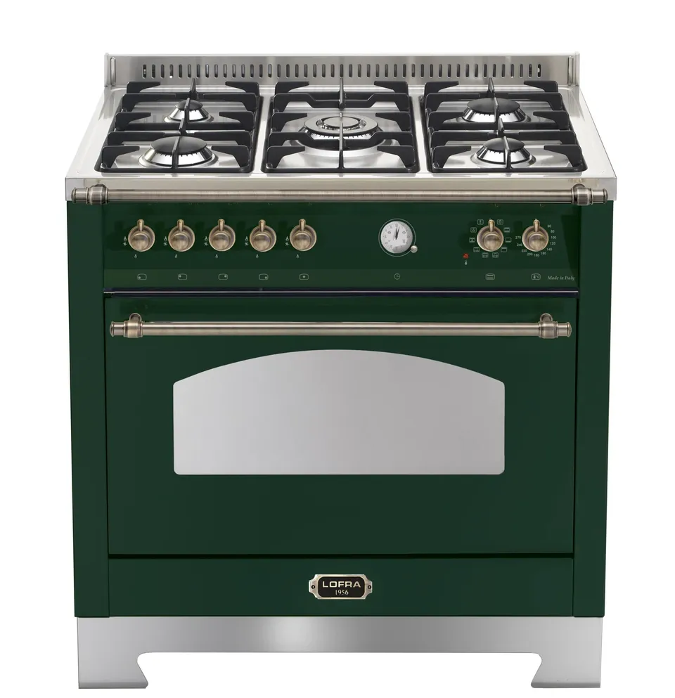 lofra-dolcevita-rvg96mft-c-cuisini-re-gaz-90-cm-vert-bronze image 1