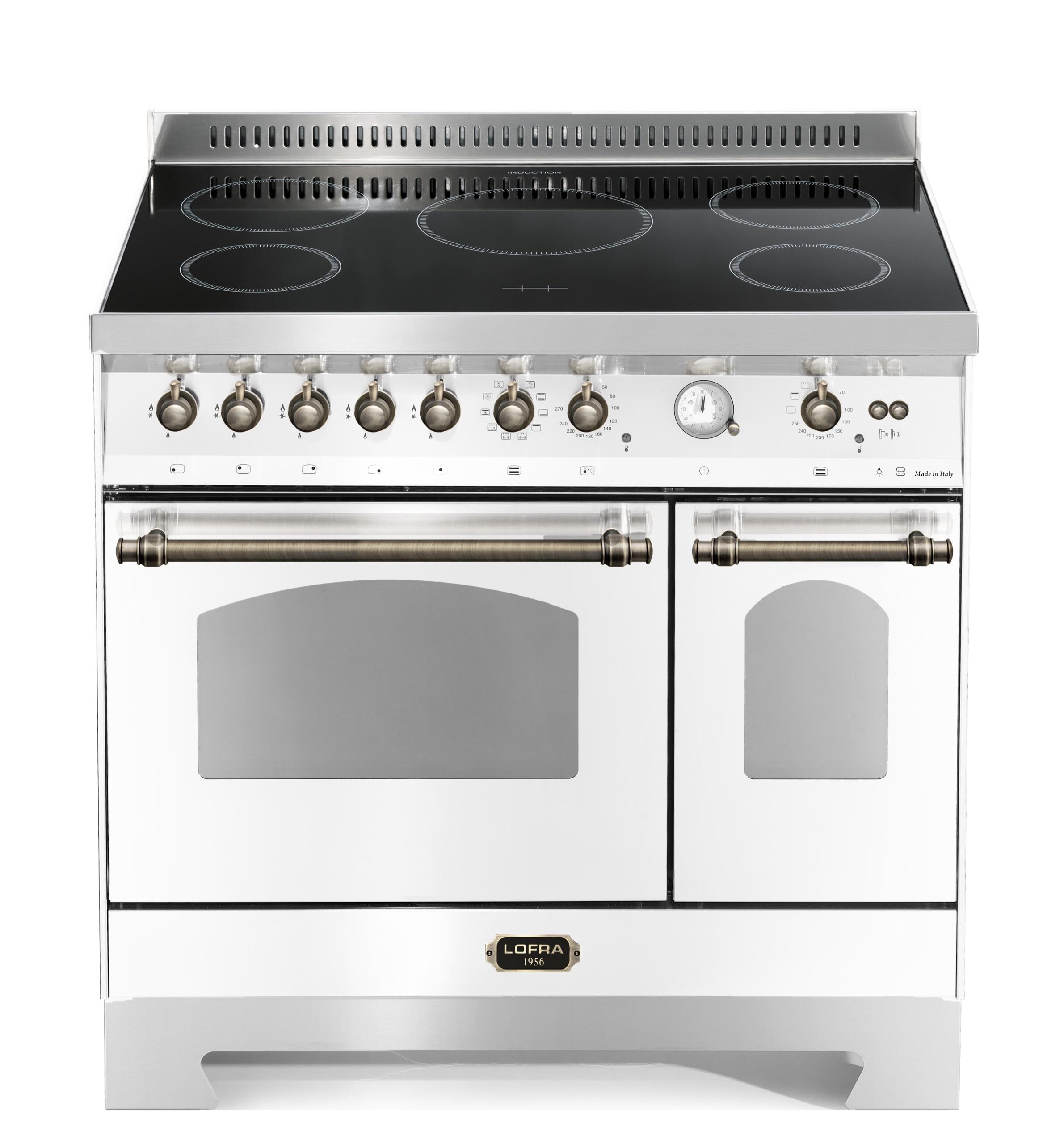 lofra-dolcevita-rbpd96mfte-5i-cuisini-re-induction-blanc-perle-bronze image 1