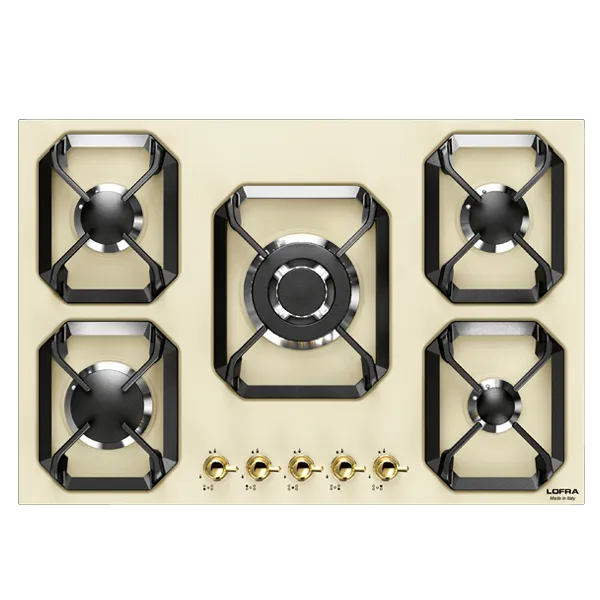 lofra-dolcevita-hrbi7a0-plaque-gaz-ivoire-laiton-70-cm image 1