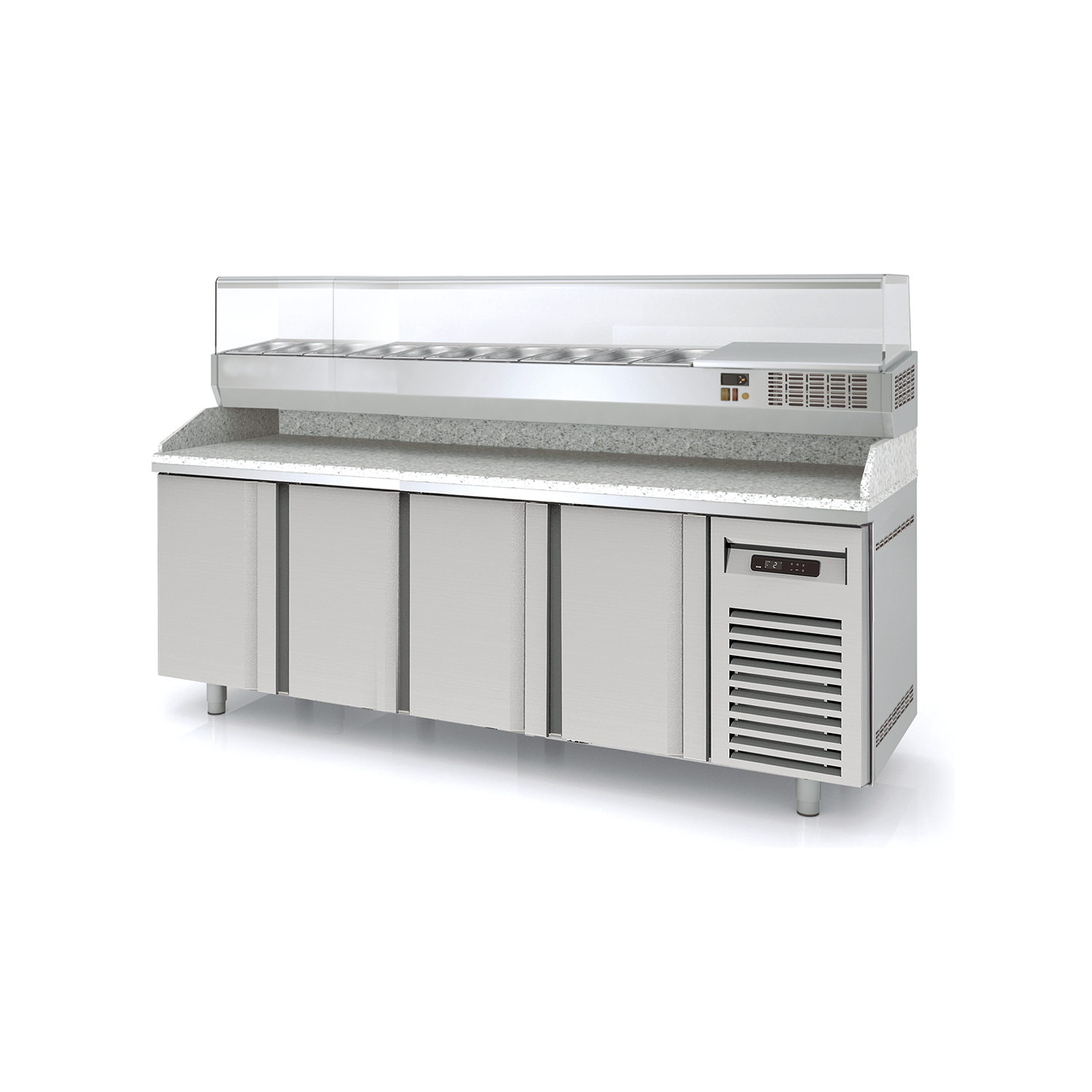 horekus-barra-mpm-250-8-table-pizza-froide-inox-8-bacs image 1