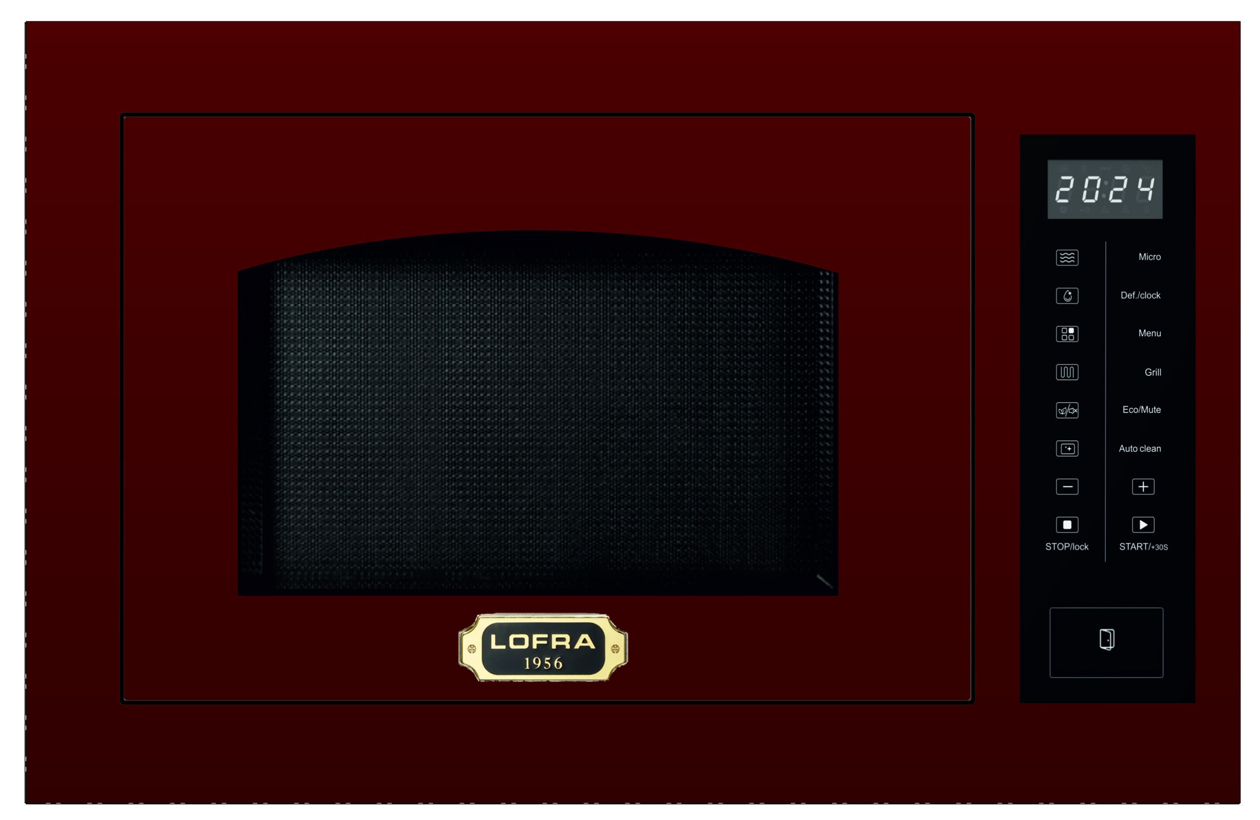 lofra-fmrr6t25me-o-micro-ondes-25l-burgundy-grill-laiton image 1