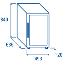 cool-head-wine-cw-36dt-cave-vin-140-l-double-porte image 6