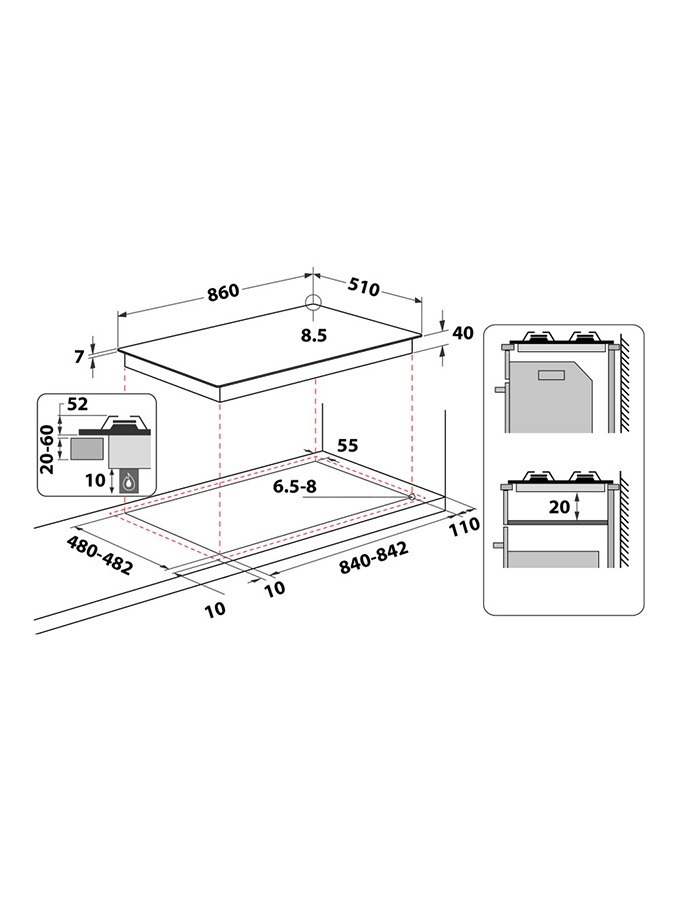 campomatic-gmwl-928-ixl-micro-ondes-grill-inox image 2