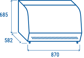 cool-head-display-rh-160-vitrine-chauffante-comptoir-160-l image 5