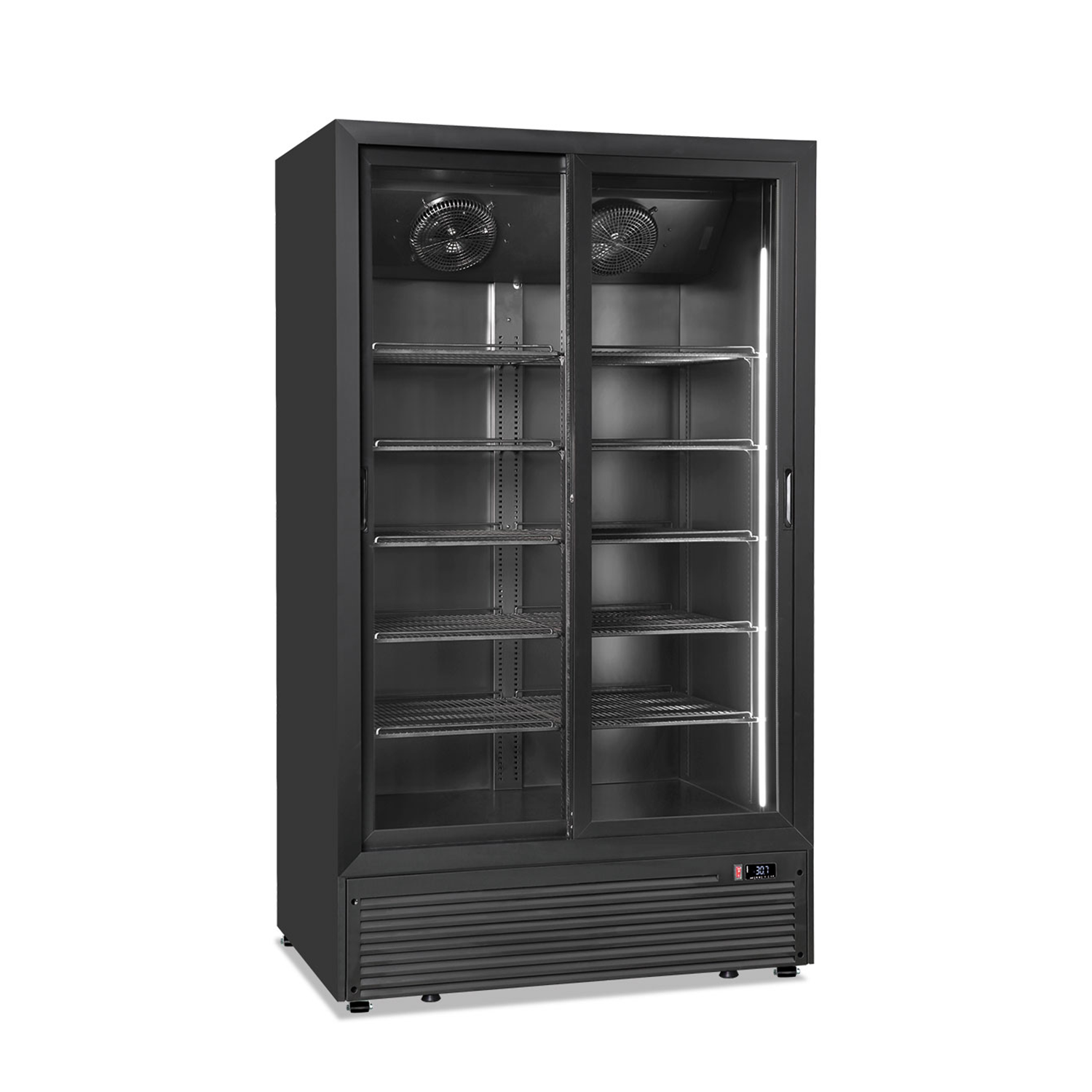 horekus-kcl1100-b-armoire-boissons-double-noire image 1