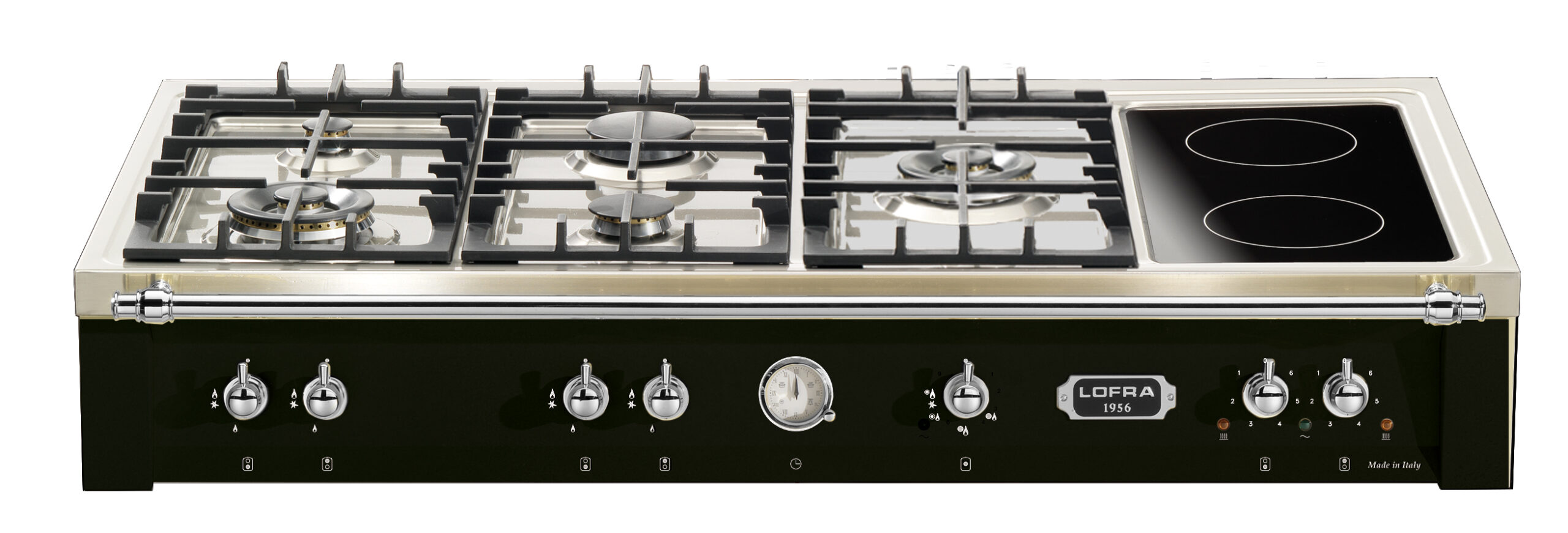 lofra-dolcevita-trnm126-5c-table-cuisson-chrome-mixte-gaz image 1