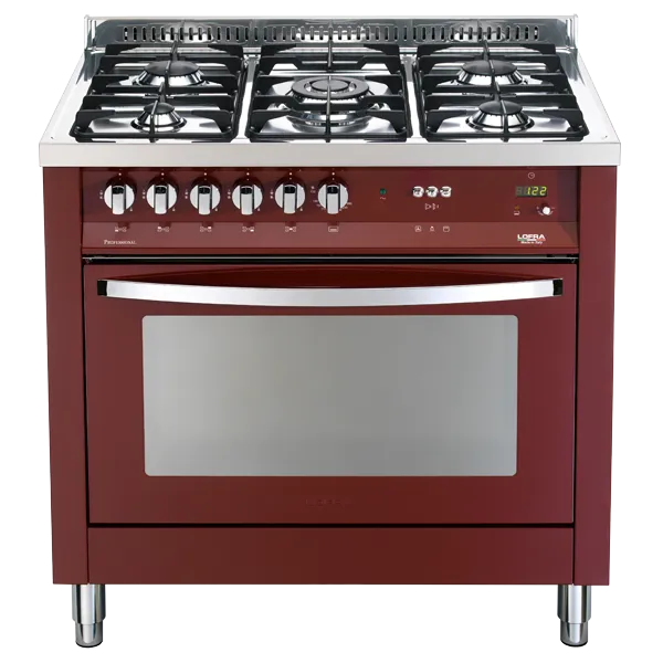 lofra-rainbow-prg96gvt-c-cuisini-re-gaz-rouge-90-cm image 1