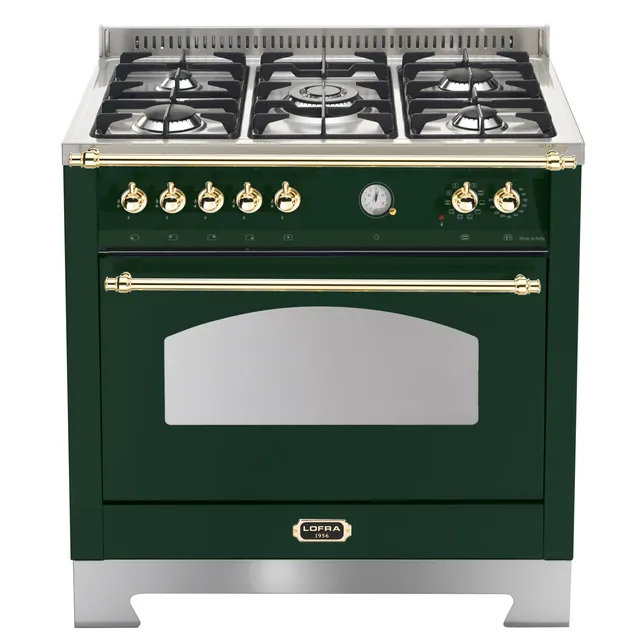 lofra-rvg96mft-ci-cuisini-re-90-cm-verte-laiton-5-feux image 1