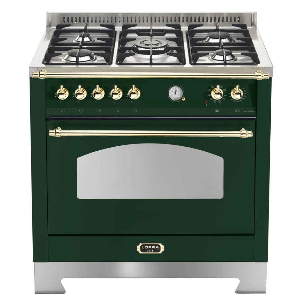 lofra-rvg96mft-ci-cuisini-re-90-cm-verte-laiton-5-feux image 1