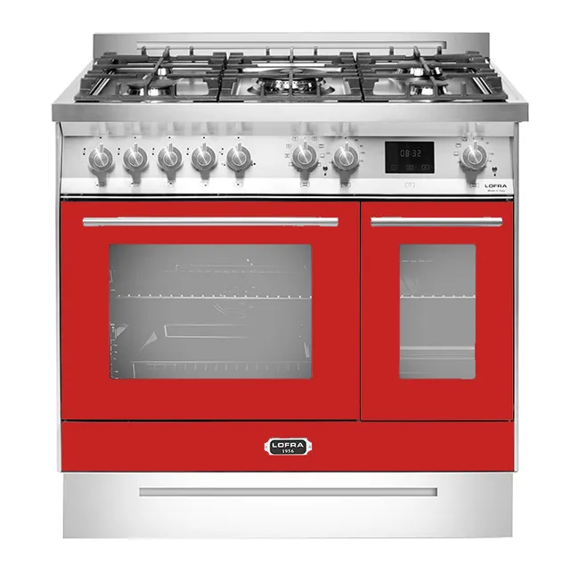 lofra-curva-inox-prd96mfte-2ae0-cuisini-re-90-cm-rouge-5-feux image 1